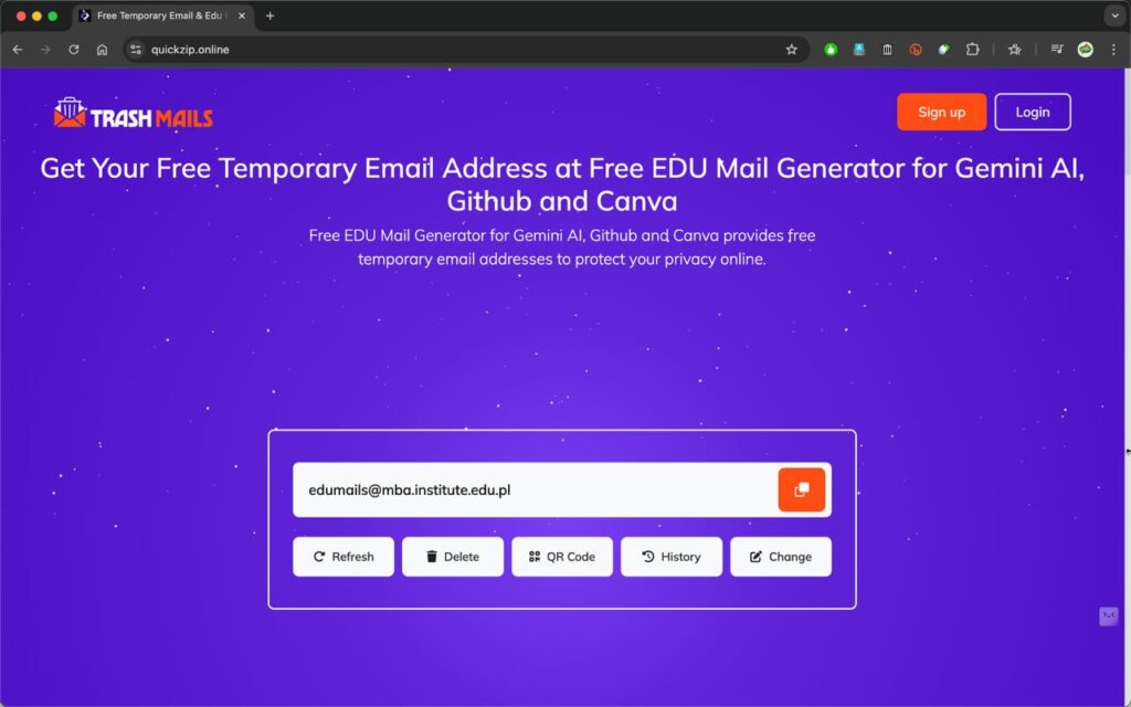Best edu temp mail quickzip website - FREE Google GEMINI AI Pro + 2TB Google Drive Storage for 15 Months Working Method